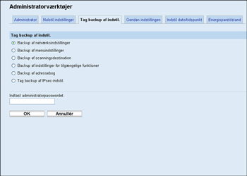 Illustration af skærmbillede i webbrowser