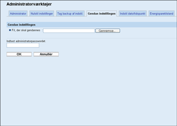 Illustration af skærmbillede i webbrowser