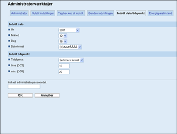 Illustration af skærmbillede i webbrowser