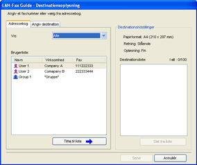 Illustration af applikationsskærm