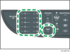 Illustrasjon av hurtigknapper og skift-tasten
