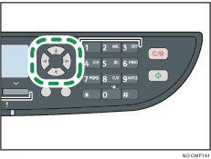 Illustrasjon av venstre og høyre piltast