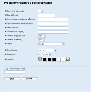 Illustrasjon av nettleserskjerm