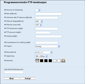 Illustrasjon av nettleserskjerm