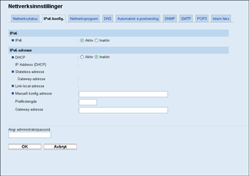 Illustrasjon av nettleserskjerm