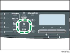 Ilustração da tecla densidade