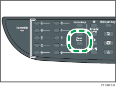 Ilustração da tecla Pausa/Remarc