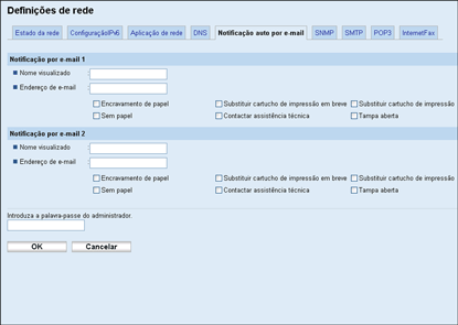 Ilustração do ecrã do web browser