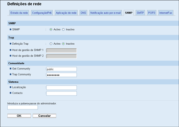 Ilustração do ecrã do web browser
