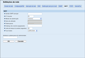 Ilustração do ecrã do web browser