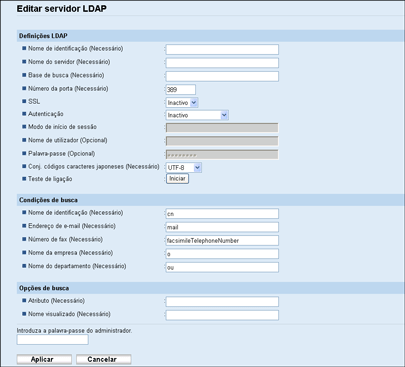 Ilustração do ecrã do web browser