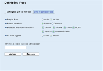 Ilustração do ecrã do web browser