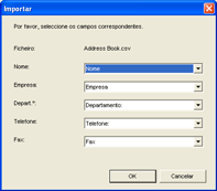 Ilustração do ecrã da aplicação