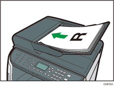 Auto reverse document feeder illustration