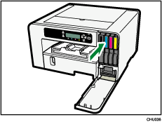 Ilustração de um cartucho de impressão