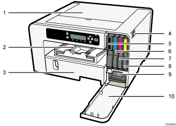 machine body illustration numbered callout illustration