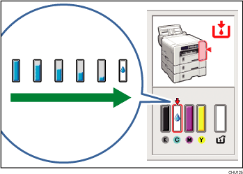 illustration of cartridge status