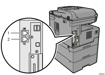 已编号的连接电话线路插图