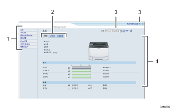 已标注编号的Web浏览器屏幕插图