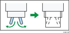 Illustration of loading wide paper
