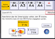 Abbildung Bedienfeld-Display