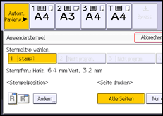 Abbildung Bedienfeld-Display