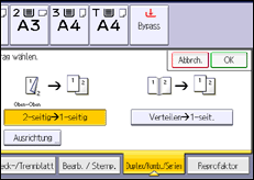 Abbildung Bedienfeld-Display