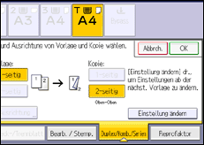 Abbildung Bedienfeld-Display