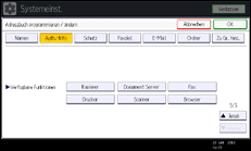Abbildung Bedienfeld-Display