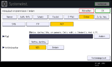 Abbildung Bedienfeld-Display