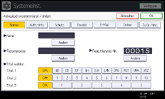 Abbildung Bedienfeld-Display