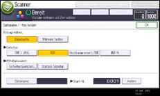 Abbildung Bedienfeld-Display