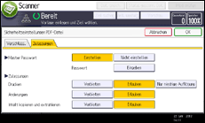 Abbildung Bedienfeld-Display