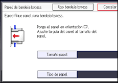 Ilustración de la pantalla panel de mandos