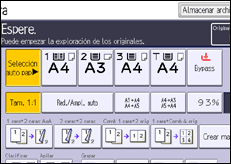 Ilustración de la pantalla panel de mandos