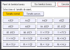 Ilustración de la pantalla panel de mandos
