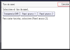 Ilustración de la pantalla panel de mandos