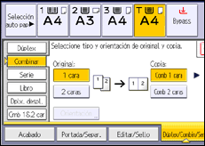 Ilustración de la pantalla panel de mandos