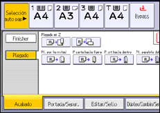 Ilustración de la pantalla panel de mandos