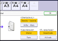 Ilustración de la pantalla panel de mandos
