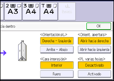 Ilustración de la pantalla panel de mandos