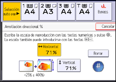 Ilustración de la pantalla panel de mandos