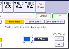 Ilustración de la pantalla panel de mandos