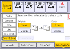 Ilustración de la pantalla panel de mandos