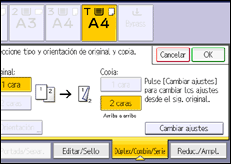 Ilustración de la pantalla panel de mandos