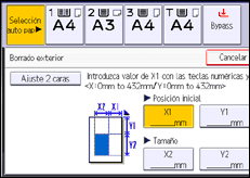 Ilustración de la pantalla panel de mandos