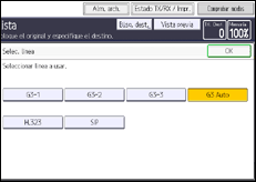 Ilustración de la pantalla panel de mandos