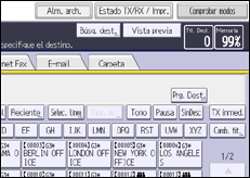 Ilustración de la pantalla panel de mandos