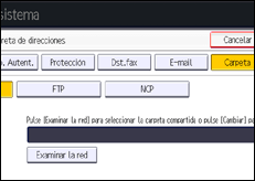 Ilustración de la pantalla panel de mandos