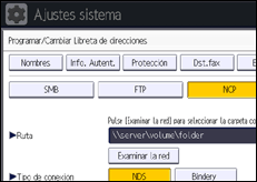 Ilustración de la pantalla panel de mandos